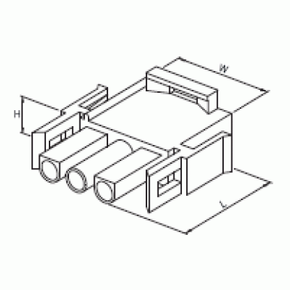3'LÜ YUVARLAK KONNEKTÖR  ERKEK 